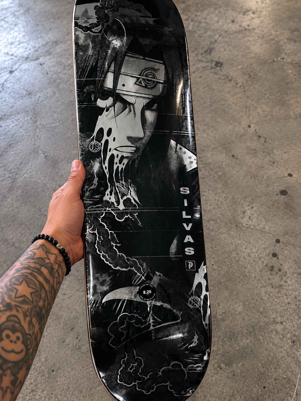 Primitive Silvas Skateboard Deck - Black & Gray